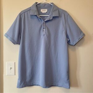 MINISTRY OF SUPPLY Men’s Apollo Short Sleeve Polo Shirt Light Blue Sz XL